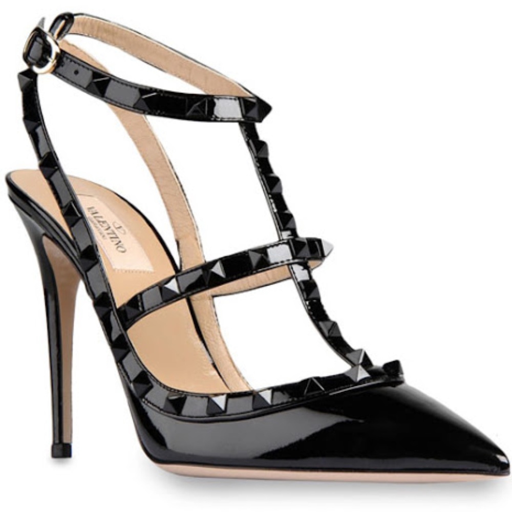 Valentino Garavani Rockstud Patent Leather Pump